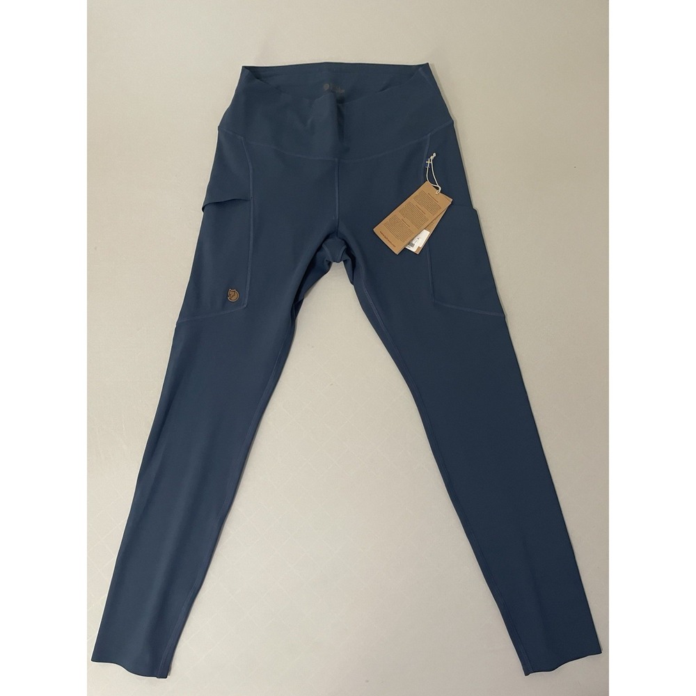NWT Fjallraven Women's XL Abisko Tights 84773 Trekking Indigo Blue New